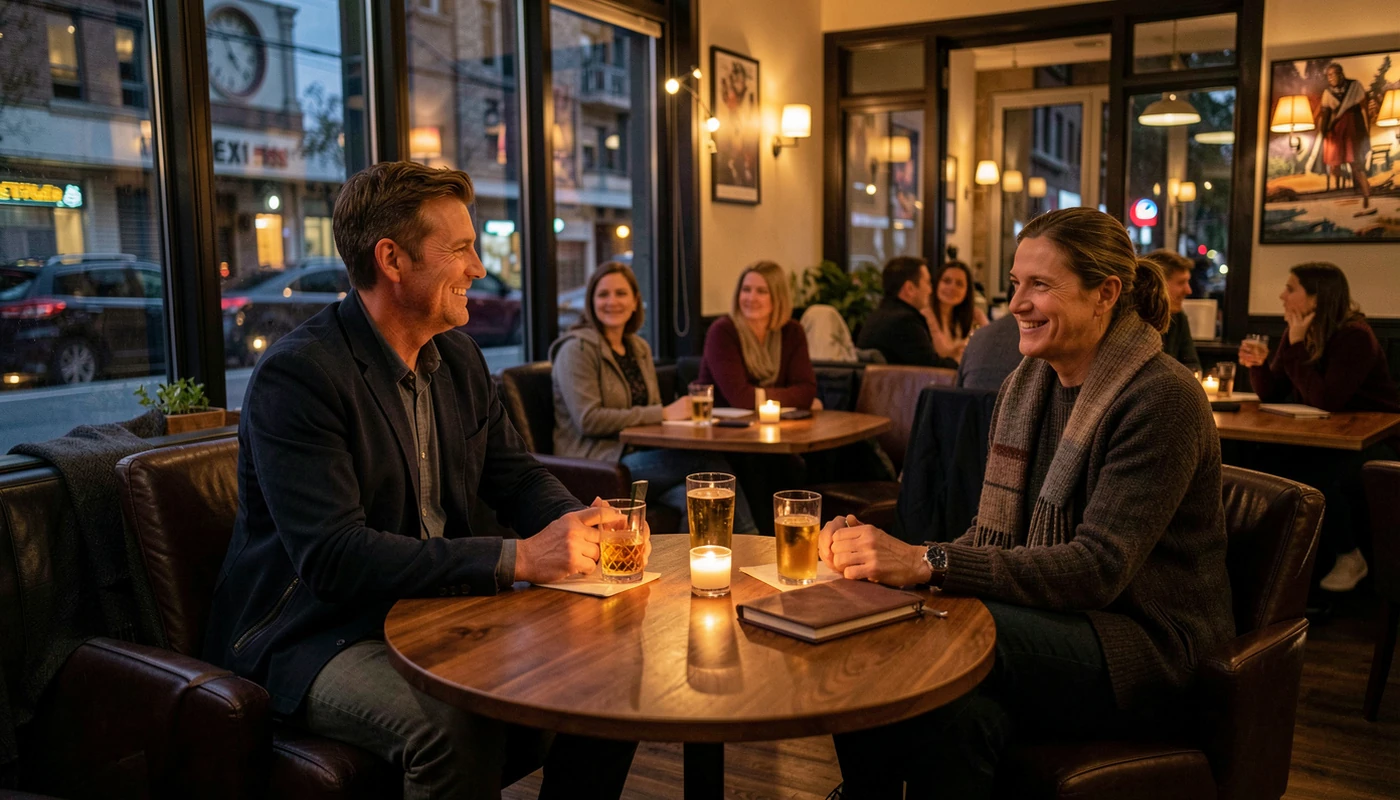 Hamilton relaxed evening date mood with dark premium styling